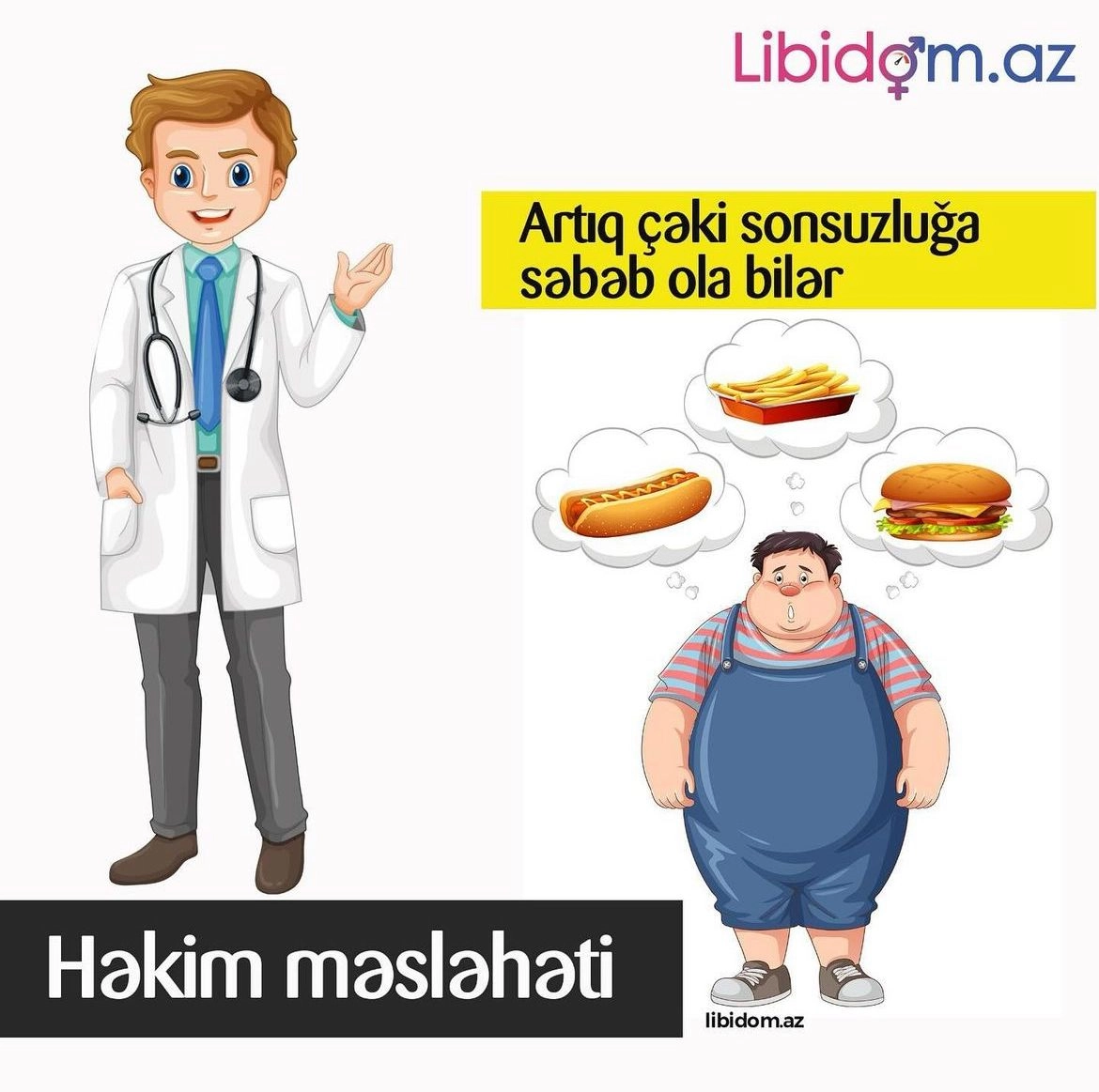 Artıq çəki sonsuzluğa səbəb ola bilər