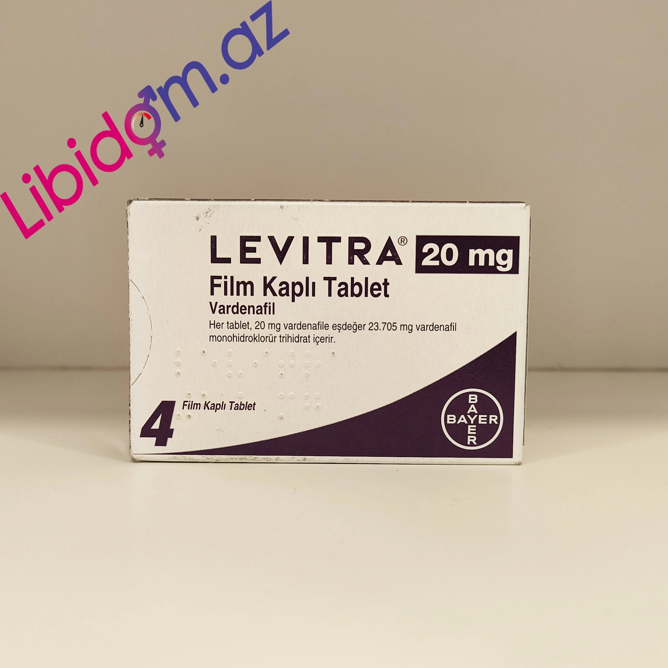Levitra 20mg N4 - Vardenafil Tərkibli Cinsi Performans Gücləndirici Müalicəvi dərmanlar
