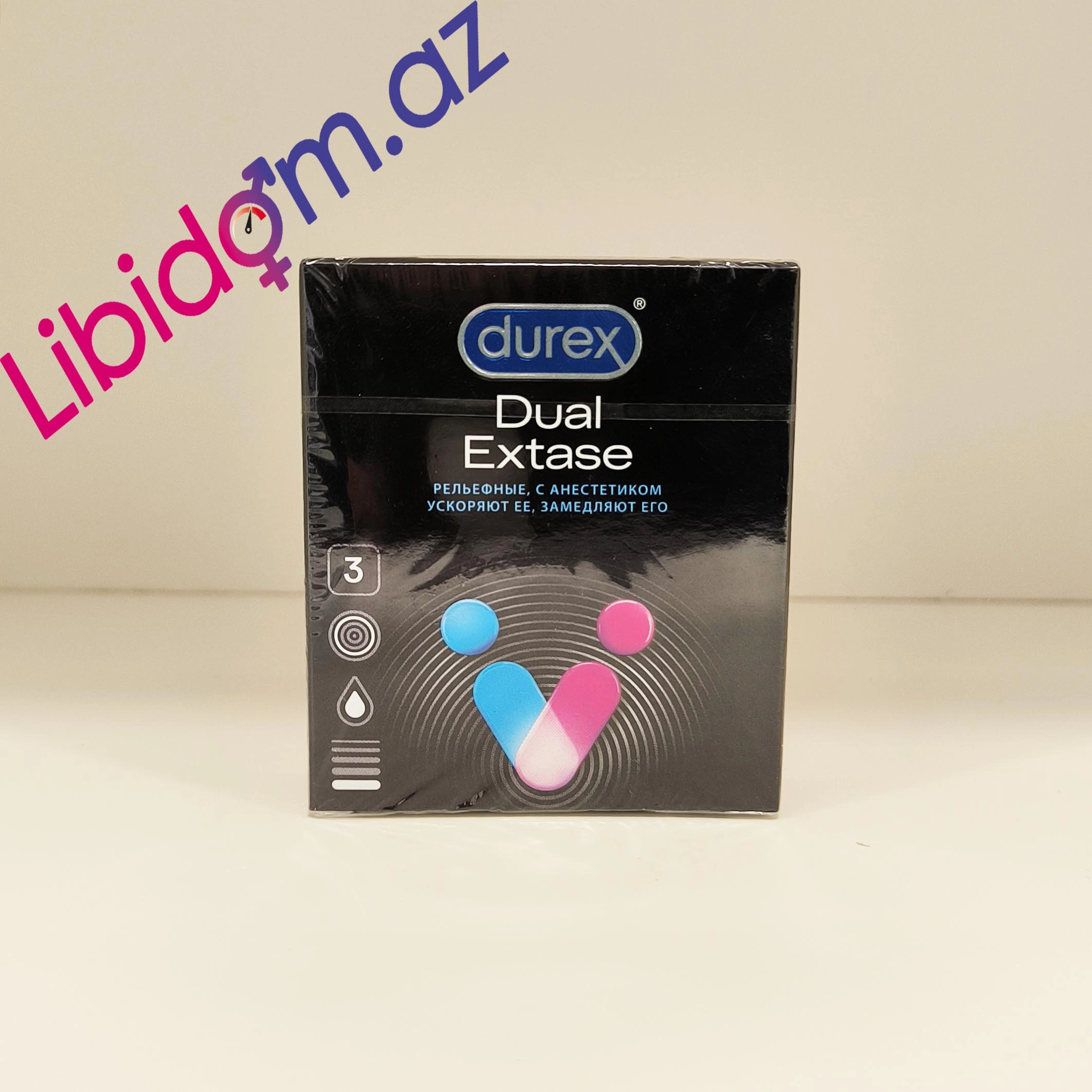 Durex Dual Extase N3– Hər İki Partnyor üçün Orqazm Təmin edən Prezervativlər Qoruyucular