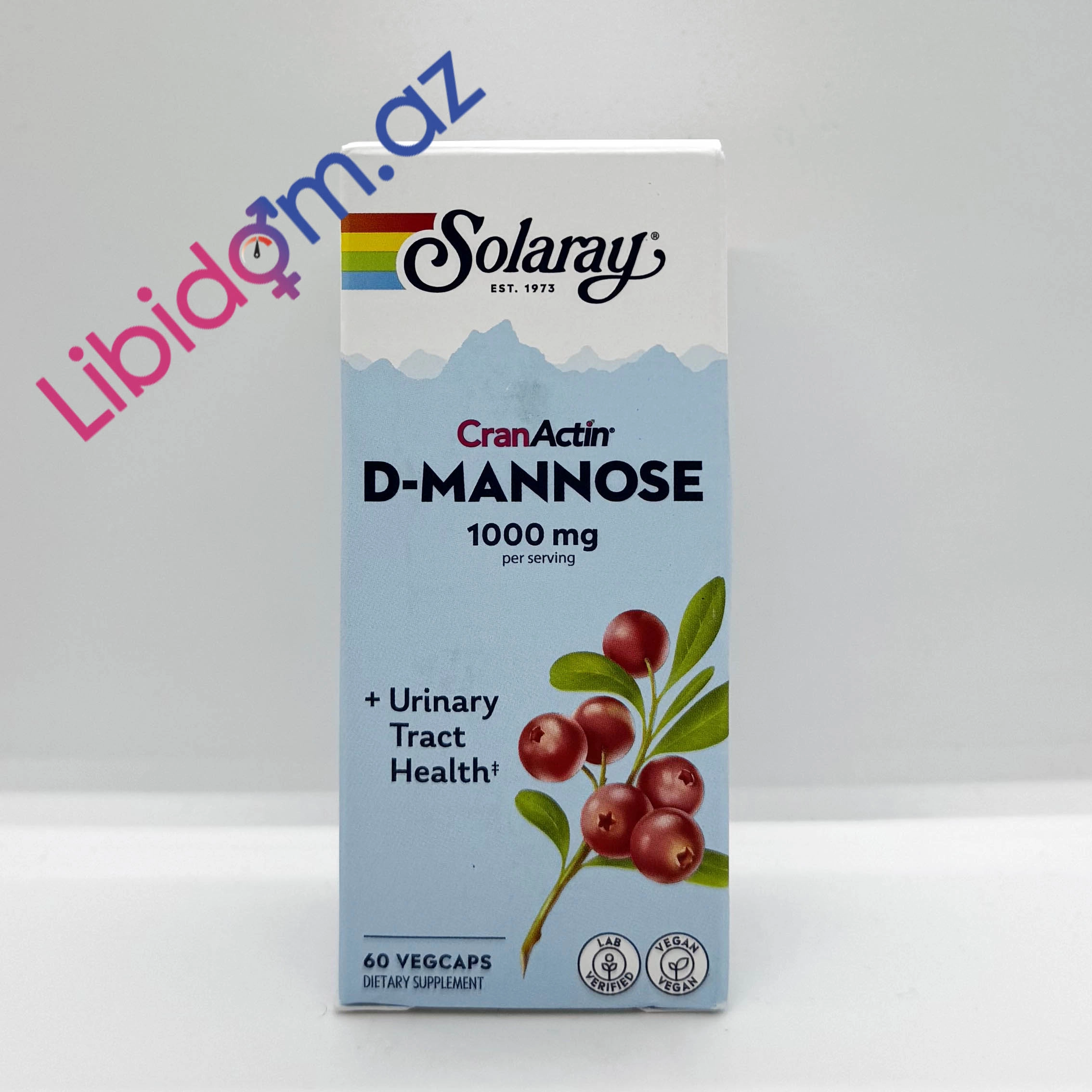 Solaray CranActin D-Mannose 1000 mg Müalicəvi dərmanlar