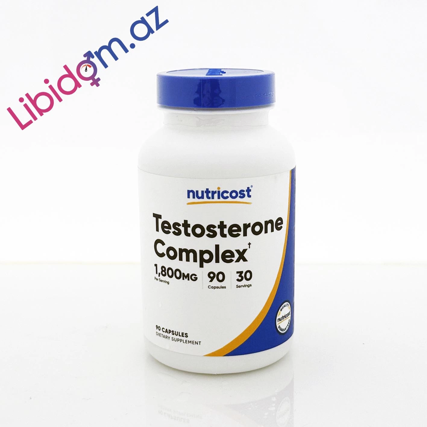 Testosterone Complex 1800mg - 90 Capsules Müalicəvi dərmanlar
