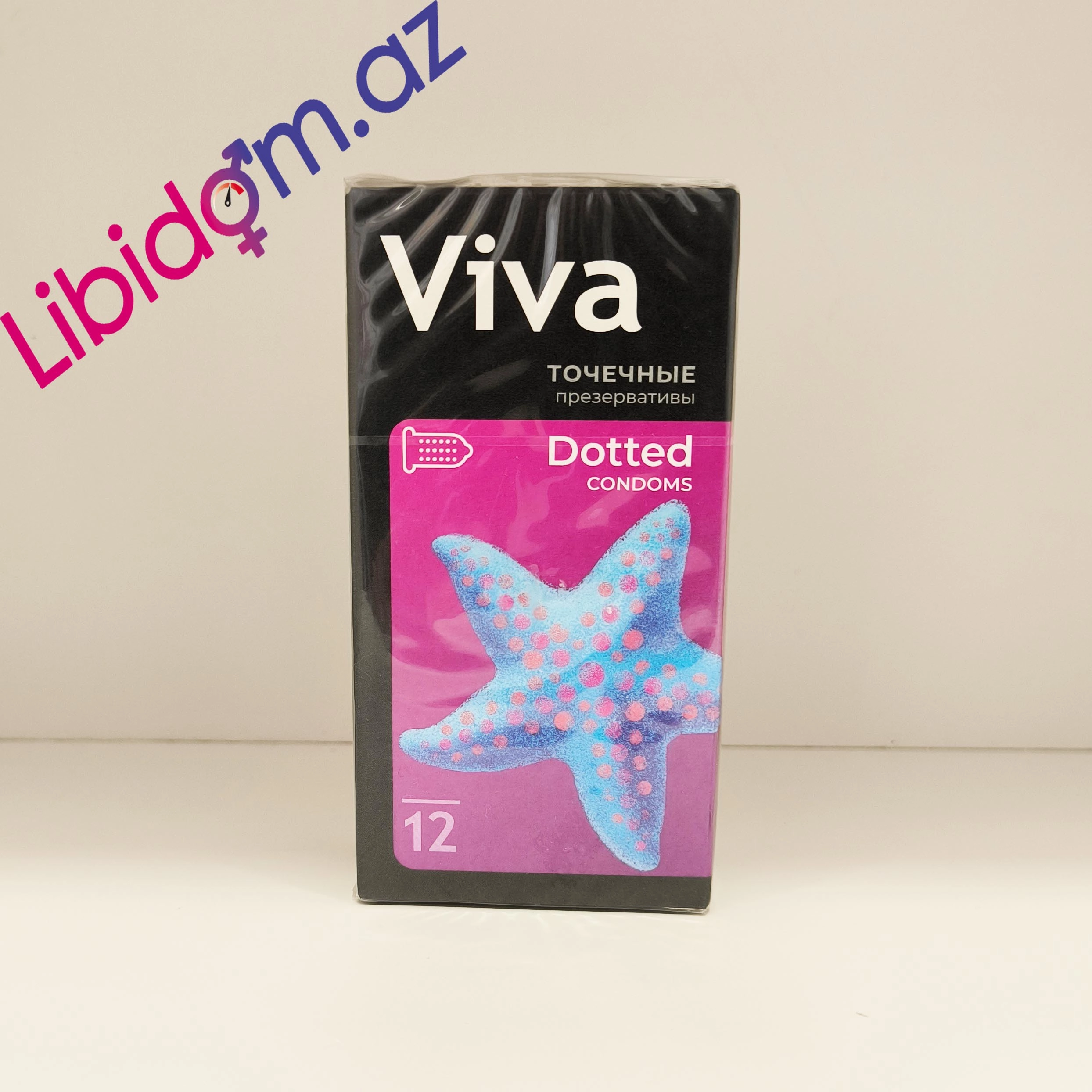 Viva Dotted N12 – Nöqtəli və Şəffaf Prezervativlər Qoruyucular