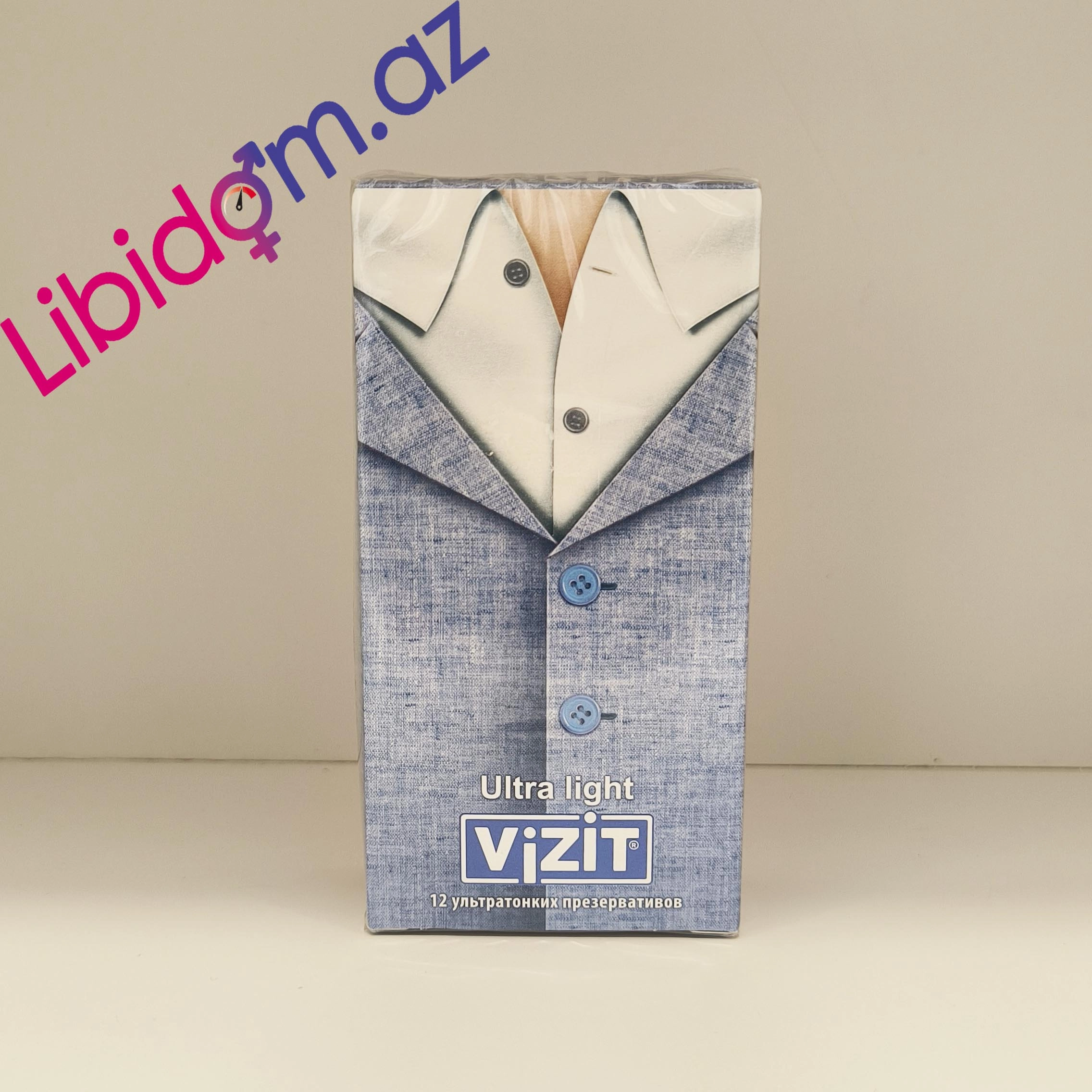 Vizit Ultra light N12 – Həssaslıq və Təbii Hisslər üçün Ultra Nazik Prezervativlər Qoruyucular