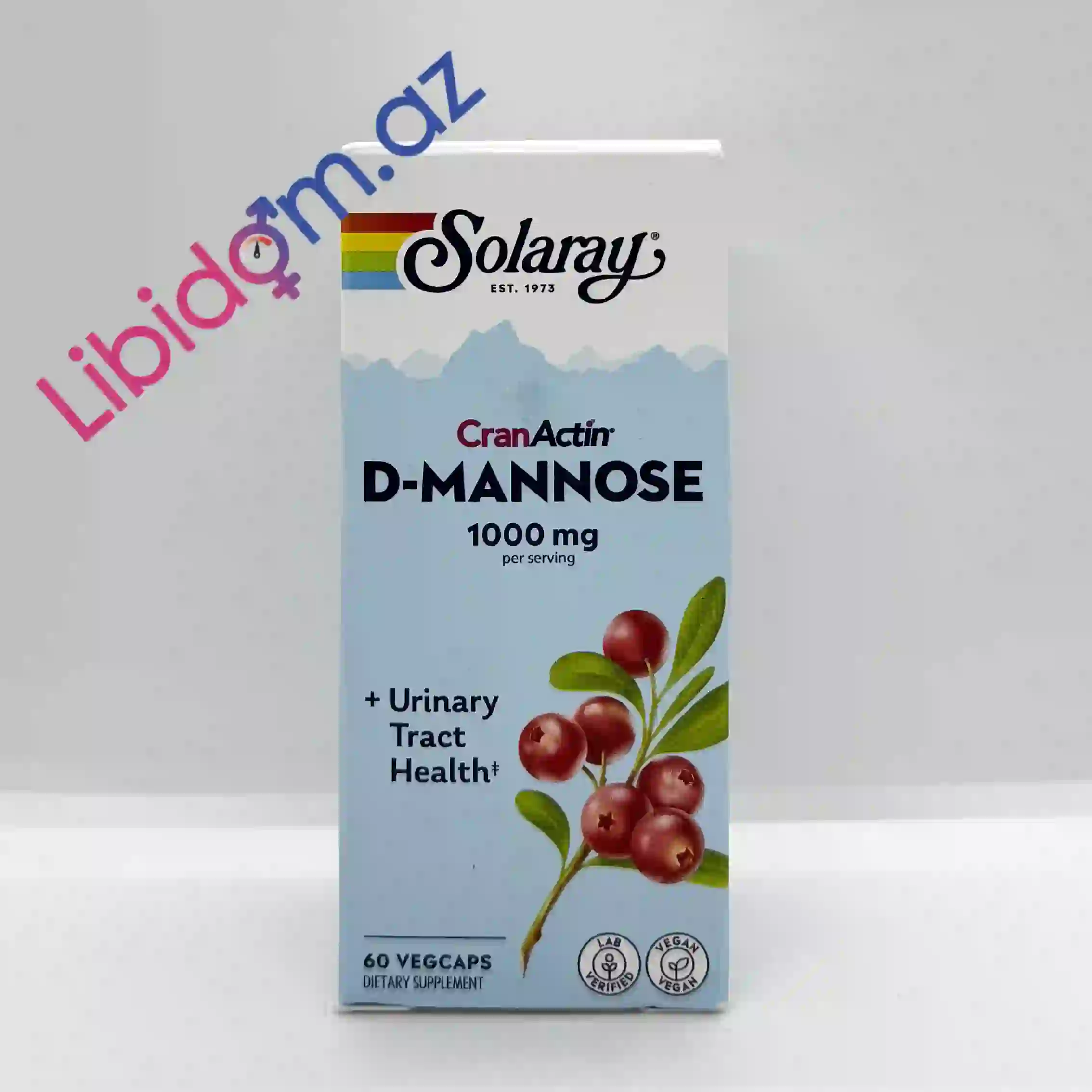 Solaray CranActin D-Mannose 1000 mg