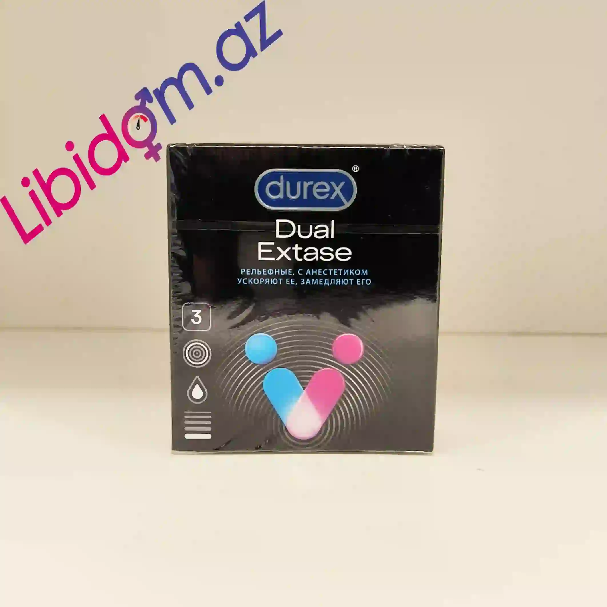 Durex Dual Extase N3– Hər İki Partnyor üçün Orqazm Təmin edən Prezervativlər