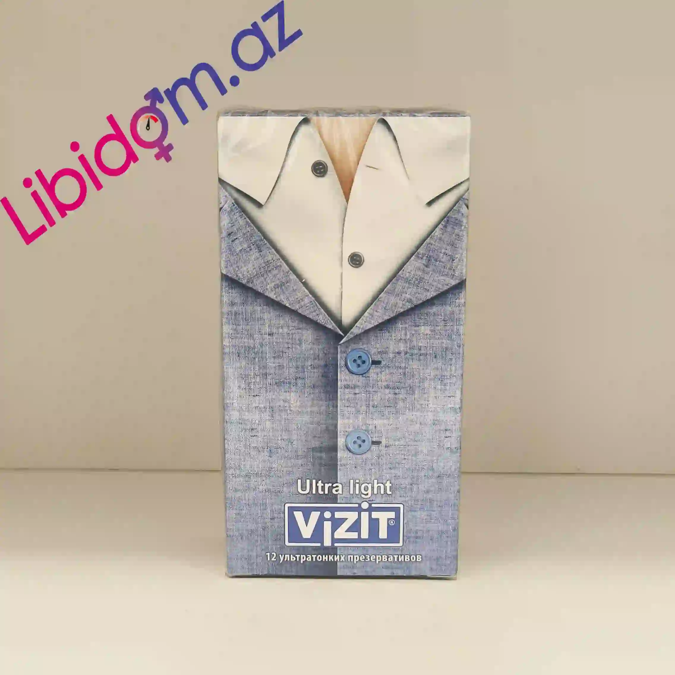 Vizit Ultra light N12 – Həssaslıq və Təbii Hisslər üçün Ultra Nazik Prezervativlər
