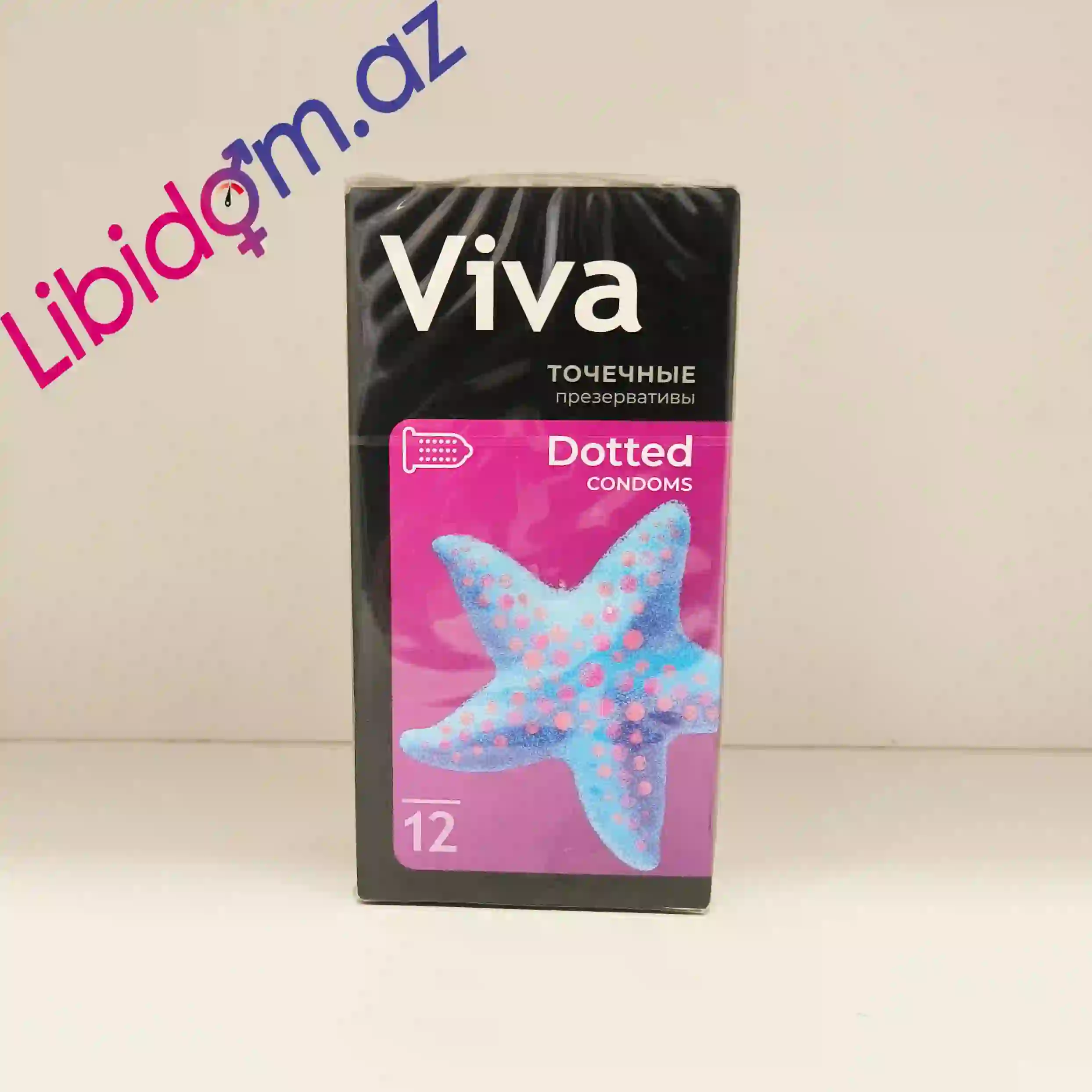 Viva Dotted N12 – Nöqtəli və Şəffaf Prezervativlər