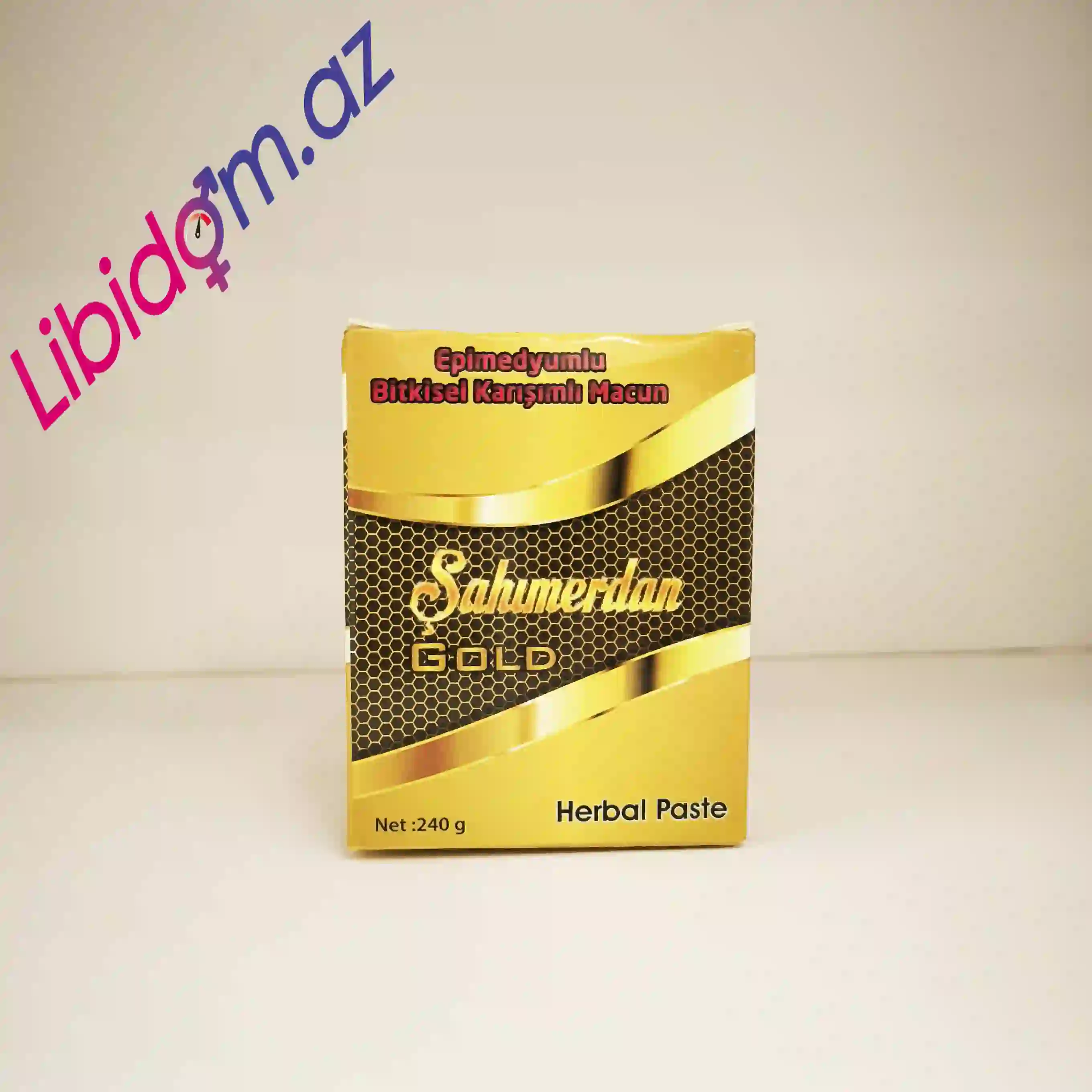 Şahımerdan GOLD 240gr – Cinsi Həvəsi Artıran Təbii Bitki Tərkibli Məcun